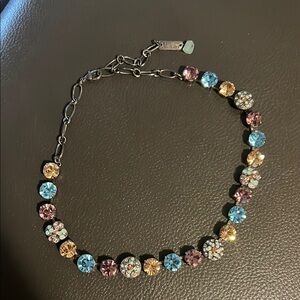 Blue, purple, tan Mariana necklace